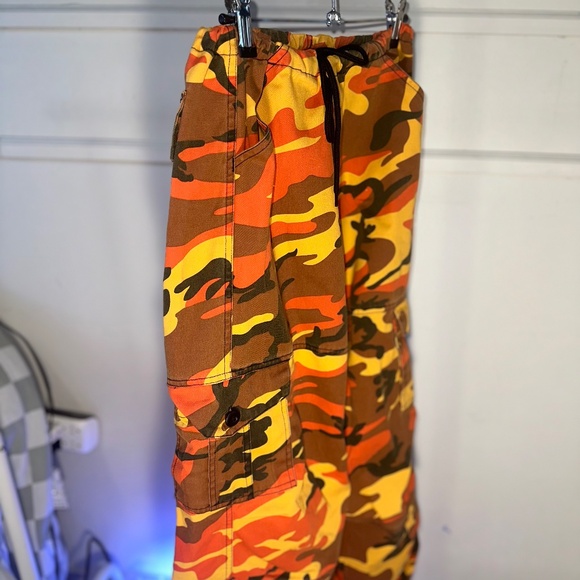 Zumiez Rothco Orange Camo Cargo Pants - Picture 1 of 17